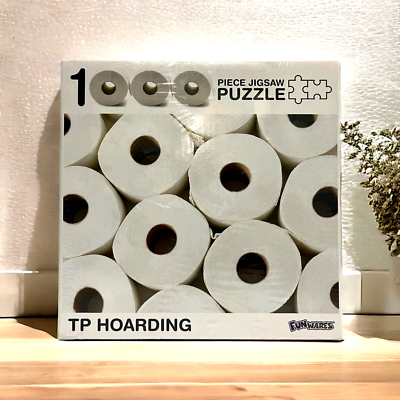 Toilet Paper Hoarding Puzzle 1000 Piece Funwares Jigsaw Puzzle Fun