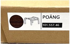 Ikea POANG Footstool/Ottoman Frame Only, Brown, 101.557.46 New