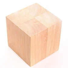 6 Inch Wood Block / Cube 6 inches x 6 inches x 6 inches