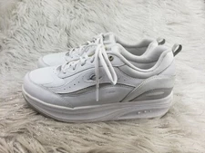 EASY SPIRIT 'Girlpowers' White Leather Sneakers Size 9.5 / 42