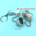 50PCS 12mm M12 GX12 Aviation Plug Waterproof cover Metal chaindust cap socket