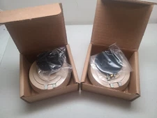 Vintage 1980s RARE NOS Set of (2) Surface Transducer Audio Sonic Disc Beige USA