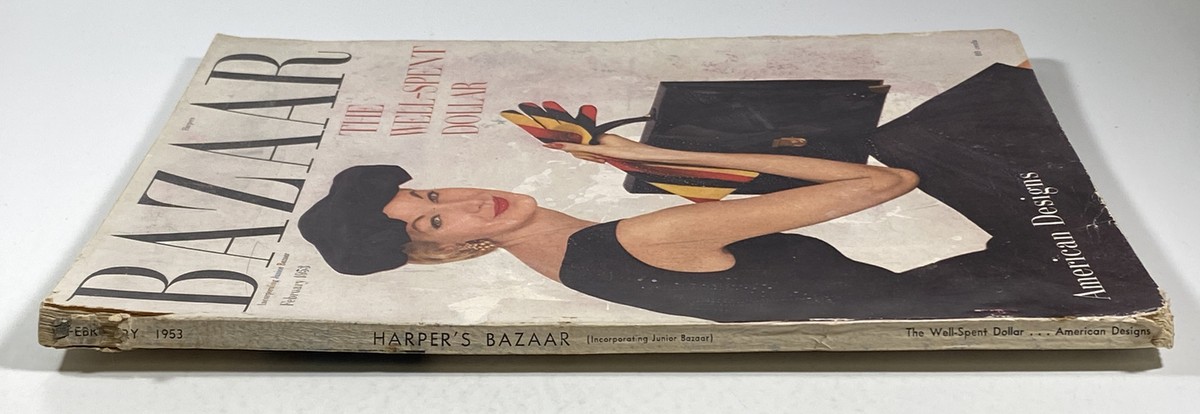 Harper's Bazaar Magazine February 1953 Sunny Harnett Fashion Style