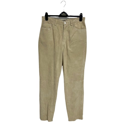 MI IT Women's Straight Leg Khaki Suede 