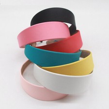 Wide 38mm 1-1/2" Alice Covered Satin Hair Band Headband Korean Women Head Wear