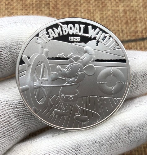 Disney Collective Medallion Coin Mickey Mouse as Steam Boat Willie 1928 LE150