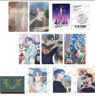 SCUMBAG Postkarte Fotokarte etc Set Korea BL Manhwa MOFUN Cafe Limitiert Selten