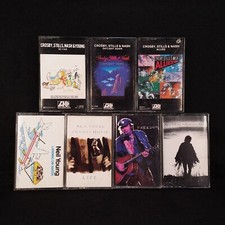 Neil Young  Crosby Stills Nash - Cassettes 7 Tape Lot - So Far / Freedom