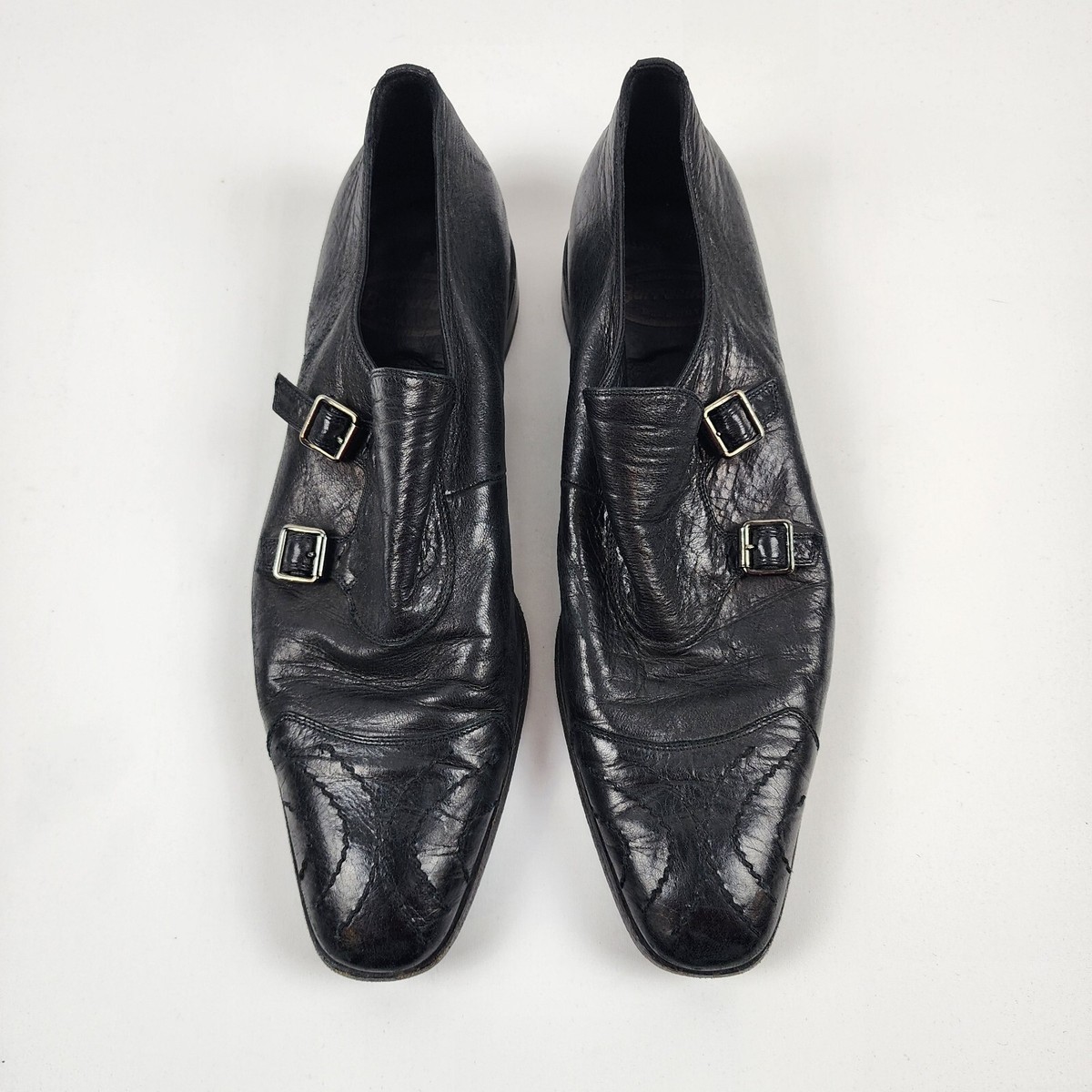 Calzolai Dal 1896 Barracuda Mens Black Leather Shoes Made in  display picture 1