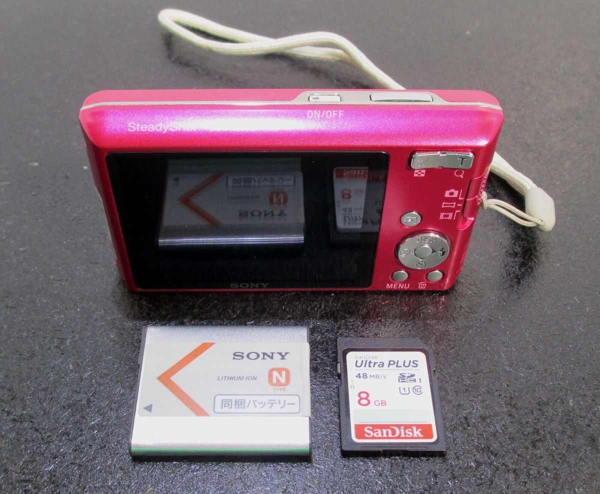Sony Cyber-shot DSC-W610 Pink Compact Digital Camera w/Battery