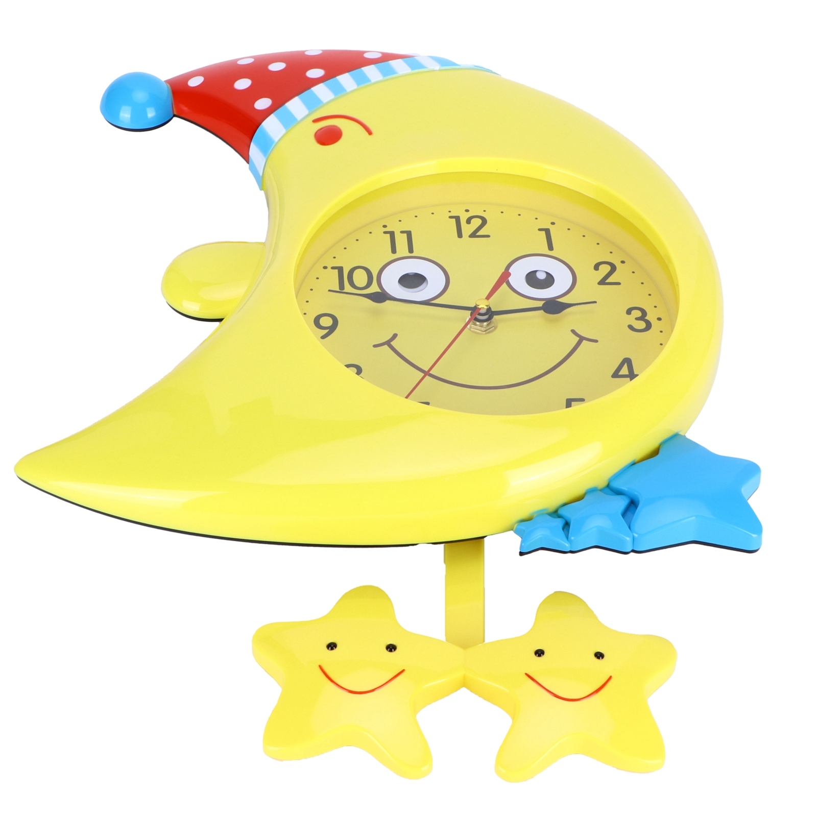 TUWEI Adorable Silent Wall Clock For Kids Room Toddler Bedroom Home