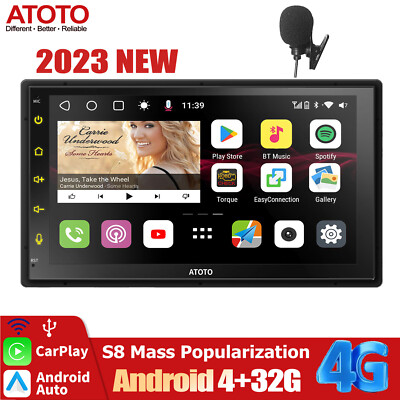 ATOTO S8MS Universal Android Auto GPS Navi Radio 4G LTE 4+32G Octa-Core ChatGPT