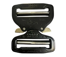 AustriAlpin 50mm Male + Female Adjustable Black Cobra Buckle - FY50KVV-XL