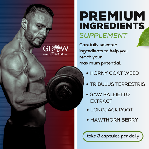 Testosterone Booster for Men, Male Enhancement Pills, Energy, Libido 90 Capsules - Picture 5 of 8