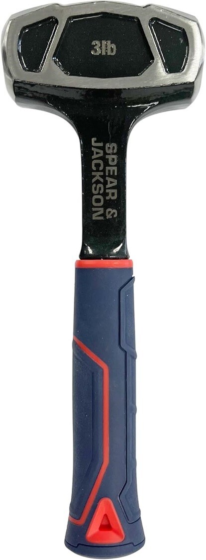 Spear & Jackson SJ-MCSS48 Black Solid Steel 3lb Club Hammer
