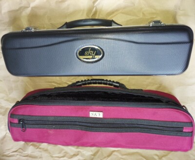 TWO: Sky Clarinet AND Sky Flute, USA, with cases, Very Good 