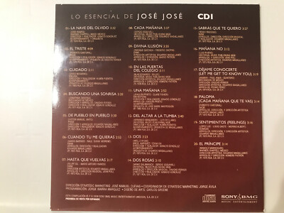 rare CD 70's 80's JOSE JOSE Él Triste LA NAVE DEL OLVIDO Sabras Que Te Quiero