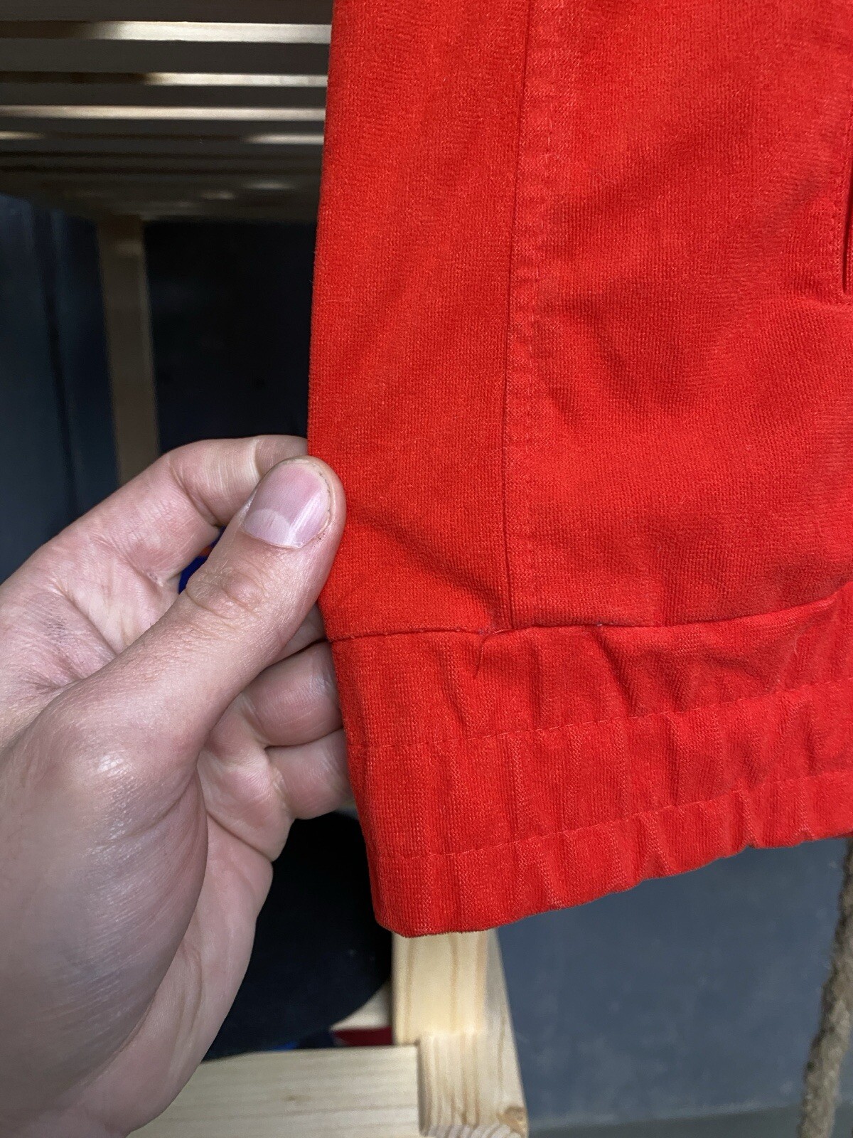 Giacca da pista vintage retrò fila bianca bomber rossa taglia L uomo