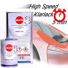 Speed Klarlack 2K VHS 7,5 Liter Set Hochglanz fast smart repair AVO A030750