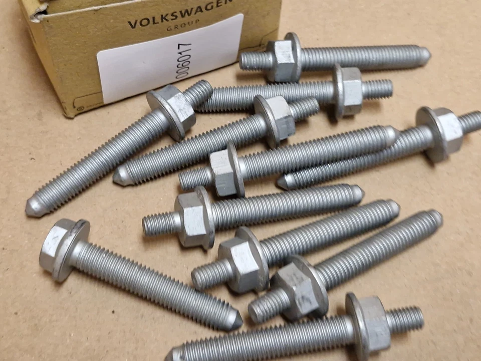 Skoda Seat Audi VW X10 Engine Bracket Screw M10x60/M8x12 Double Stud N91136301 - Image 4 of 4