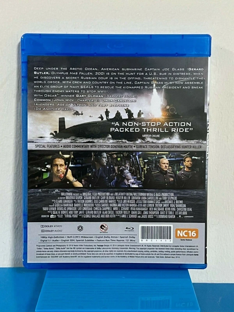 Original Blu ray Movie HUNTER KILLER