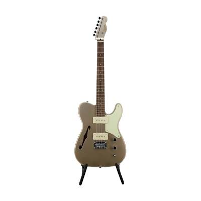Squier FSR Cabronita Thinline Telecaster Electric Guitar, Laurel FB, Shoreline