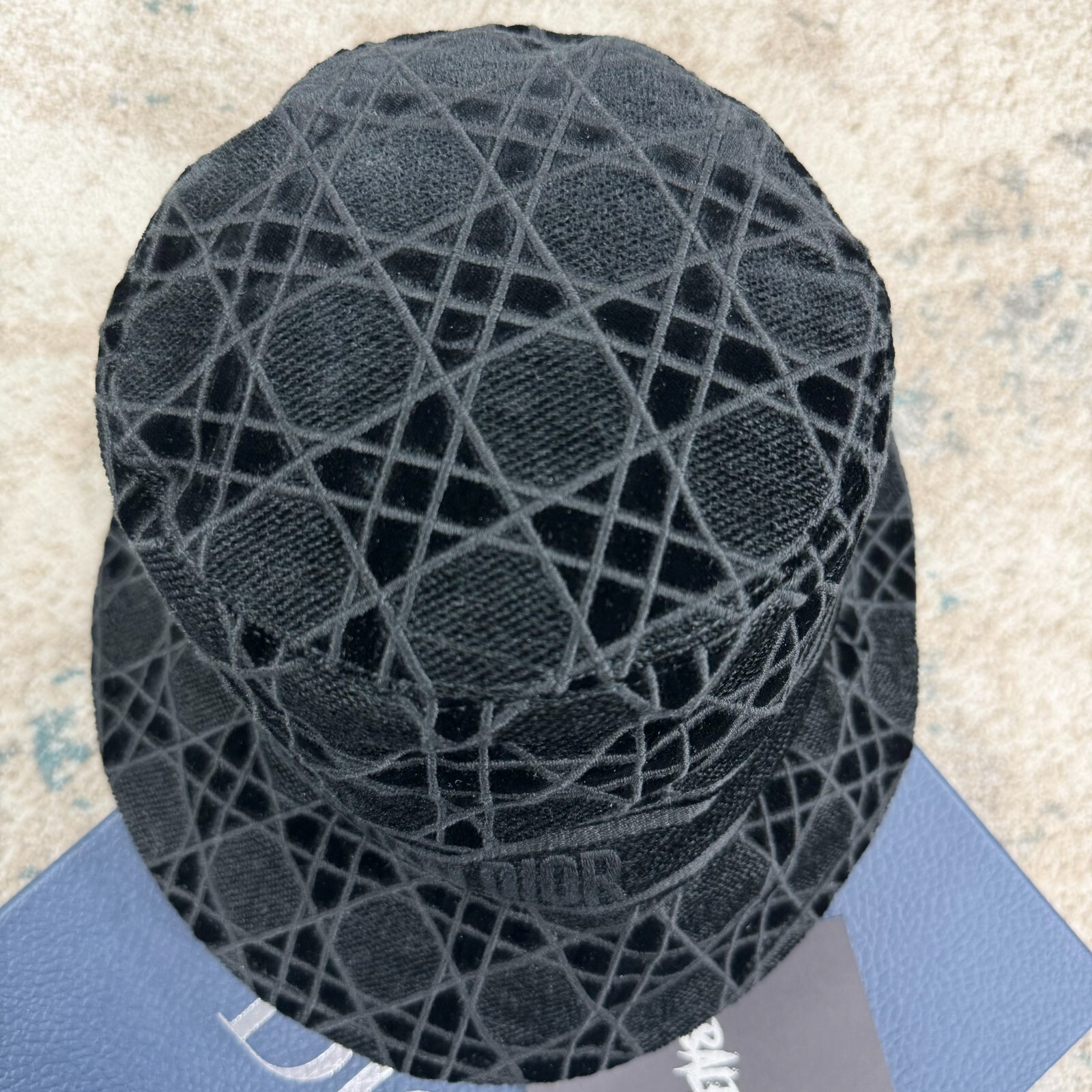 Dior Cannage Black Bucket Hat XS - Luxury Fashion Statement image 2