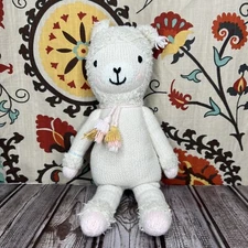 Lola the Llama Cuddle + Kind Knitted Stuffed Animal Peru handmade 14” Small Size