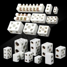 1/2/3 Way Pin Ceramic Porcelain Connector Terminal Block 10A 15A 30A 60A 150A 