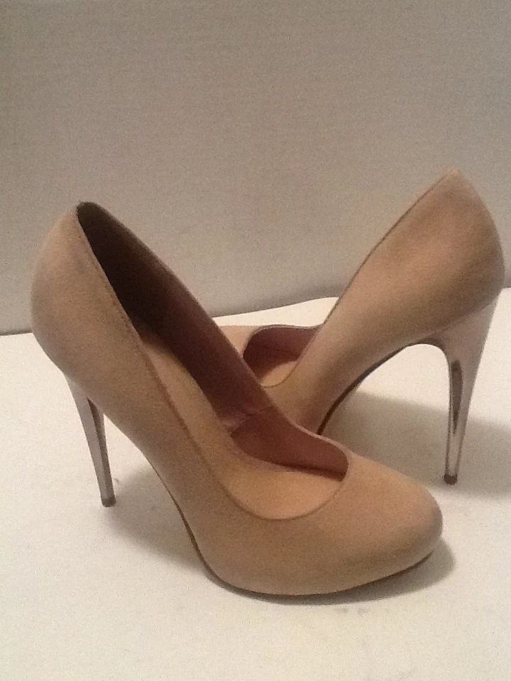 TOPSHOP ZAPATOS DE TACÓN DE AGUJA DE GAMUZA TOSTADA PARA MUJER EE. UU. TALLA 10 EUROS TALLA 40 Foto 3 de 4