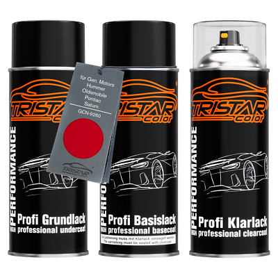 Autolack Spraydosen Set für GM Hummer Pontiac Saturn GCN 9260 Victory Red