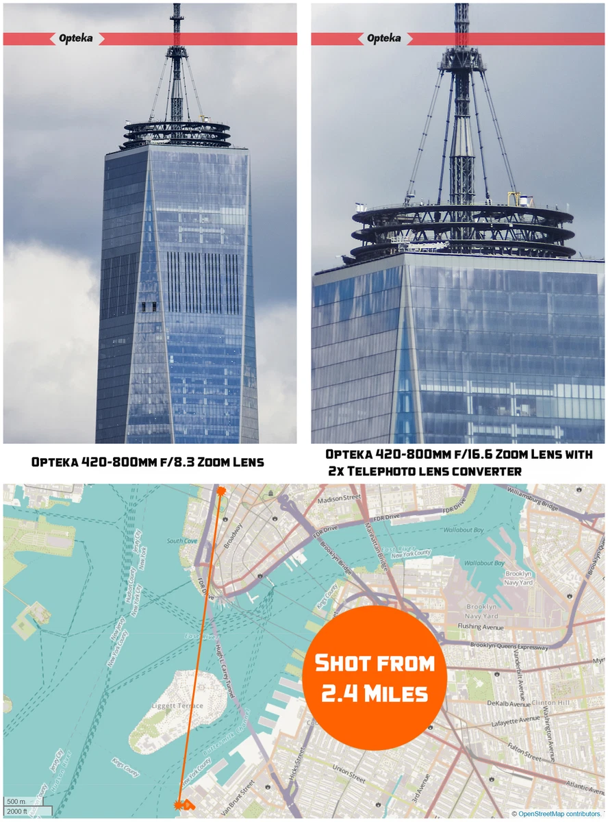 Opteka 420-800mm f/8.3 Telephoto Zoom Lens for Pentax K-5 K-01 K