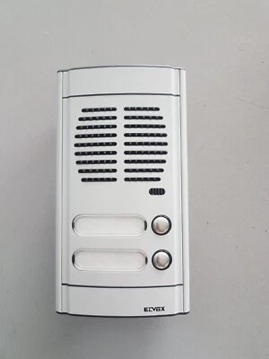 ELVOX VIMAR PLACCA TARGA CITOFONO AUDIO INCASSO COMPLET TASTO LUCE TELAIO GRIGIO