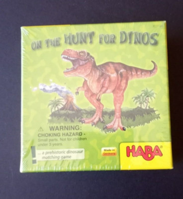 SEALED HABA On The Hunt For Dinos Dinosaur Matching Game 2-4 Players, Ages 5-99