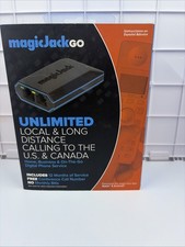 Magic Jack Go 2017 VOIP Phone Adapter Home- On-The-Go Digital Service READ