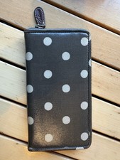 Cath Kidston Women's Purse Wallet Khaki Polka Dot Spot