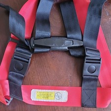 Red Black Adjustable Toddler Safety Harness Buckle Nylon Plastic Unisex