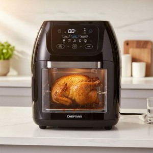 Black Digital Air Fryer with Touch Screen & Auto Shutoff - 10 Quart Family Size