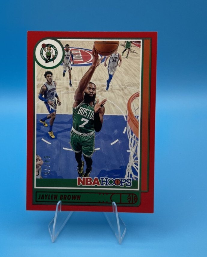 2021-22 Panini NBA Hoops - Jaylen Brown #9 Boston Celtics RED 54/75