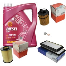 MAHLE Controllo Set 5 L MANNOL Diesel TDI 5W-30 Per Mazda 3 1.6 MZR-CD