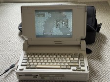 Compaq SLT 286 WORKING CF Disk Coin Cell RTC Mod Original Bag Floppy Works