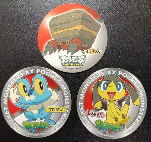 Sticker - Japan Pokemon - XY BW era Sapporo Ichiban - Crustle Helioptile Froakie