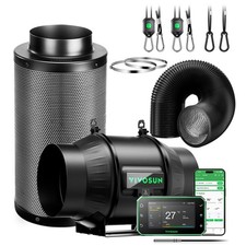 AeroZesh T6 Smart Growbox Abluft Set 150mm GrowHub w/E42A+ 693m³/h EC Ventilator