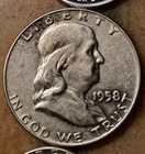 90% Silver 1999 Delaware Silver Proof  1958 P Quarter 1944D Merc 1956 D Franklin — photo 8