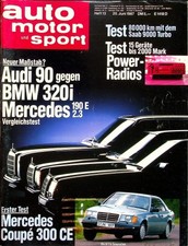 1) Auto Motor Sport AMS 13/1987 - Mercedes 300 CE mit 1 - Daihatsu Charade GTti