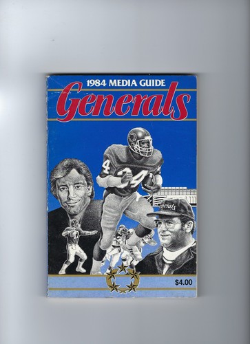 New Jersey Generals USFL 1984 Media Guide-DONALD TRUMP & HERSCHEL WALKER
