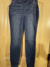 Time And Tru High Rise Skinny Stretch Jegging Recycled Polyester Denim Black So  