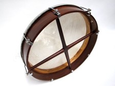 NEW 18" BODHRAN DRUM Solid Rosewood Crossbar w/ Tunable Goatskin Head