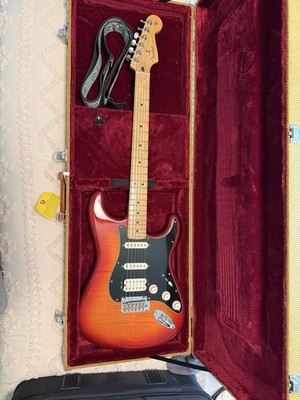 Fender Player II Stratocaster HSS Electric Guitar - Aged Cherry Burst with Maple