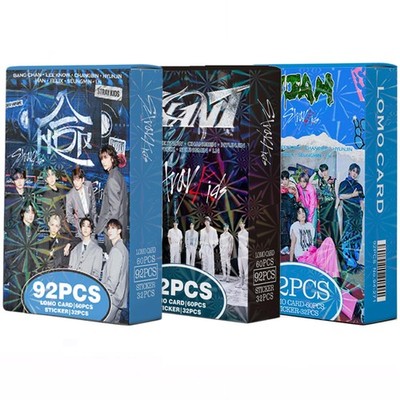 3 Pack/180 PCS Stray Kids Photocards 96 PCS Stickers ATE Album JJAM Cards Kpo...